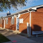 A photo of the side of the office building